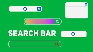 7 Search Bar Green Screen | Graphics & Animation