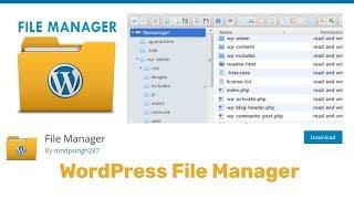 WordPress File Manager Plugin Tutorial