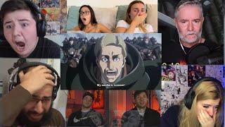 ERWIN'S LAST SPEECH FOR THE SUICIDE CHARGE. ATTACK ON TITAN SEASON 3 EPISODE 16 REACTION MASHUP