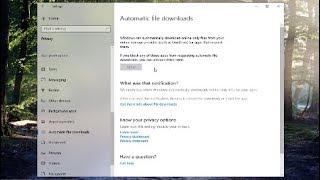 Allow or Block Automatic File Downloads for Apps in Windows 10 [Tutorial]