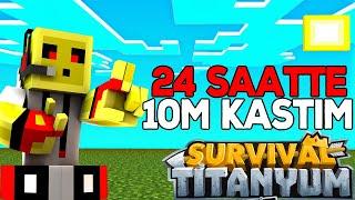 SIFIRDAN İLK GÜNDE 10M PARA KASTIM - minecraft sonoyuncu survival titanyum