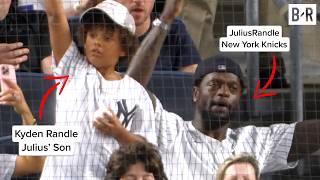 Julius Randle's Son Kyden is Comedy at Yankees Game 