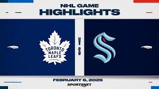 NHL Highlights | Maple Leafs vs. Kraken - February 6, 2025