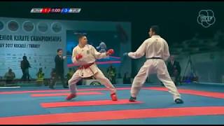 Александр Гутник - Бурак Уйгур. Кумитэ (- 67 кг), финал. Чемпионат Европы по каратэ WKF 2017