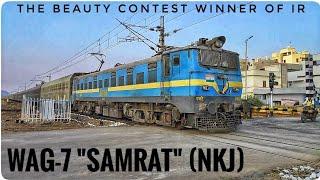 SAMRAT - THE BEAUTY from NKJ #27455 || WAG-7 "SAMRAT" in S.C.Rly || with BCACBM rake