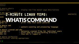 How to use the whatis command