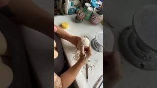 Carving a porcelain luminary