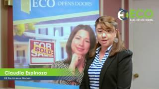 Claudia Espinoza Eco Real Estate School Student