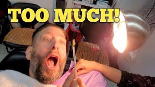 $10 CHINESE EAR CLEANING(TOO MUCH) EAR PICKING & TOTAL EAR WAX REMOVAL Chinatown, NYC  (ASMR)