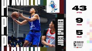 Jaden Springer EXPLODES for a Career-High 43 PTS in Game 1 of the NBA G League Finals