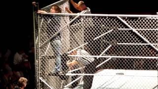 WWE Ring Crew Sets Up the Steel Cage