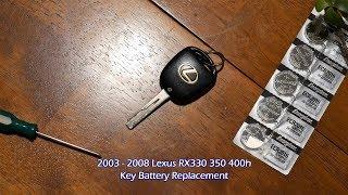 Lexus RX Key Battery Replacement - Quick & Easy in 4K - RX330 RX350 RX400h
