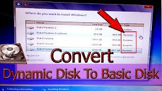 Convert Dynamic disk to basi With Partition windows 7 [Bangla Tutorial]