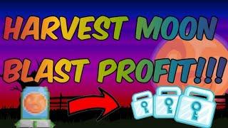 INSANE PROFIT WITH HARVEST MOON BLAST (HARVEST FESTIVAL 2019) | Growtopia How To Get Rich 2019