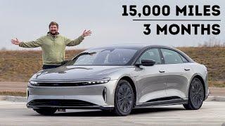 Lucid Air 3 Month & 15,000mi Review! What We Love & Hate, Testing Results - The Best Luxury EV