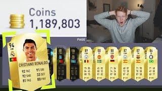 FIFA 18 CLUB AFTER SPENDING **100,000 FIFA POINTS!!** ULTIMATE TEAM