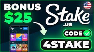 Stake US Promo Code ‘4STAKE’ — $25 Stake Cash Bonus & 250k Gold Coins 5% Rakeback (stake promo code)