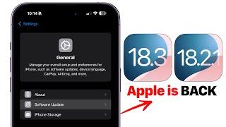 Apple is Back - iOS 18.2.1 and iOS 18.3 (What To Expect)