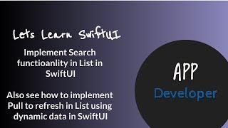 Searchable and Refreshable in  SwiftUI