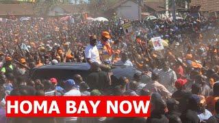 LIVE! RAILA ODINGA, JUNET, MOSES KURIA STORMS HOMA BAY WARNS RUTO AFTER APPOINTING KINDIKI NEW DP