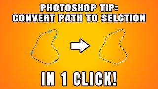 Photoshop Quick Tip: Converting path to selection