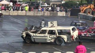 The Best Big Cars Demo Derby,very hard hits and insane drivers,crash'em and smash'em