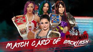 WR3D WRESTLEMANIA BACKLASH MATCH CARD 2021