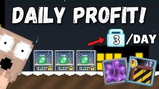 HOW TO PROFIT 3DLS DAILY  WITH GIJ WITHOUT FARMING!! | Growtopia How To Get Rich 2021 | TriggerFear
