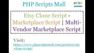 Marketplace Script - Etsy Clone Script | Multi-Vendor Marketplace Script