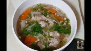 Pork Brain Soup Cooking Show_Asian Family Food_Khmer Food