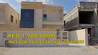 Without Registration charge villa for sale in ajman l 4000 sq feet lfree hold for all nationalities