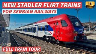 【4K】New Stadler Flirt Trains for Serbian Railways - Full Train Tour and Review - With Captions【CC】