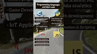 Application of C Language, python, java , JavaScript