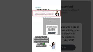 Due to repeated failed login attempts activity, login for your account is temporarily disabled ️