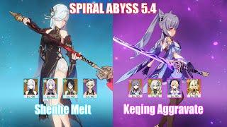 C6 Shenhe Melt & C5 Keqing Aggravate | Spiral Abyss 5.4 | Genshin Impact