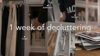 declutter my entire home with me (in 1 week)  motivation for the new year