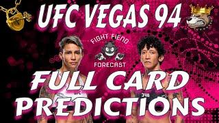 UFC VEGAS 94 FULL CARD PREDICTIONS | LEMOS VS JANDIROBA