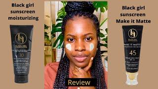 Watch this before you buy: Black Girl Sunscreen Moisturizing vs Make it Matte Review ⎸On oily Skin