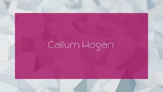 Callum Hogan - appearance