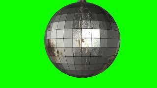 4K Green Screen Free - DIRTY DISCO BALL