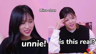 why mina refuse to not call jeongyeon *unnie*