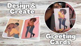 How To Design & Create Printable Greeting Cards | Beginner Friendly | Using Canva