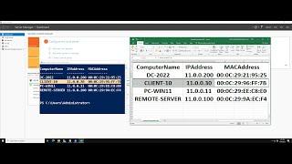 How To Remotely Get MAC Address and IP Computer Name for Domain Computers Using PowerShell to Excel