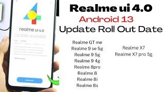 Realme ui 4.0 Rolling Out Date |Android 13 update in Realme phone
