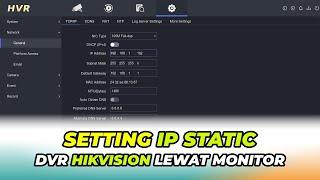 Hikvision DVR Static IP Settings Through Local GUI Monitor