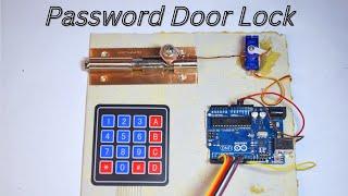 How to make Password door lock arduino Project #diy #doorlock