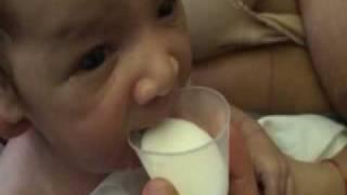 Feeding Baby Using A Cup