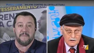 Pennacchi vs Salvini: "Vai a scuola, studia! Senza cervello, sua madre doveva riempirla di botte!"