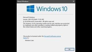 How to install or Update Windows 10 1803 using ISO file