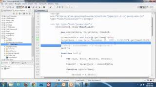 Create a Javascript count down using jquery, php, and JSON